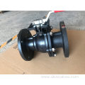 WCB JIS ANSI Mounting Pad Flange Ball Valve